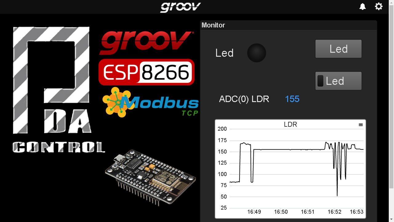 ESP8266 PDAControl pdacontroles.com groov